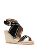 iriane suede espadrille sandal in black