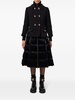 layered A-line padded coat