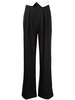 straight-leg tailored trousers