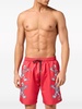 skeleton-print swim shorts