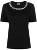 crystal-embellished cotton T-shirt