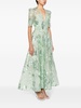 floral-embroidered tulle dress