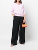 flared wide-leg trousers