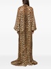 animal-print silk kaftan