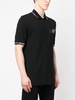 logo-patch short-sleeved polo shirt