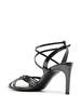 85mm snakeskin-effect sandals