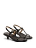 round toe leather sandals