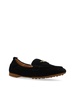 Eliza logo-plaque suede loafers