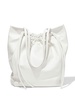 drawstring-top tote bag