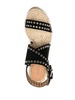 iriane suede espadrille sandal in black