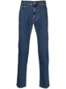 VW-print tapered-leg jeans