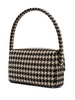 Nico houndstooth logo-clasp shoulder bag