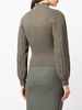 ribbed-knit cut-out jumper 