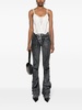 Big Waistband Drape skinny jeans