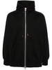 zip-up cotton hoodie