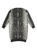 snakeskin-print V-neck cardigan 