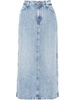 Abyss denim midi skirt