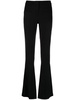 stretch flared trousers