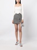 Embellished tweed miniskirt 