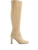 100mm panelled knee-high boots