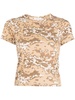 camouflage-print short-sleeved T-shirt