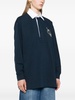 Cat oversized rugby polo shirt navy