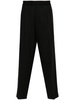 tapered darted trousers