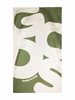 logo-print beach towel