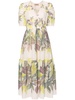 jungle-print muslin dress