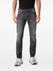 paint-splatter low-rise slim-fit jeans 