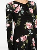 floral-print midi dress