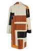 geometric-print overcoat