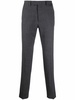 straight-leg tailored wool trousers