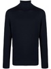 long-sleeve fine-knit wool jumper