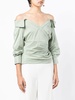 Elizabeth cold-shoulder blouse