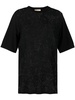 lace-trim short-sleeve T-shirt 