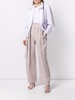 high-waisted wide leg trousers