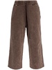 cotton flared trousers