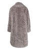 bushed-effect faux-fur coat 