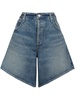 Gaucho denim shorts