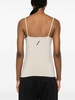 logo-embroidered ribbed top