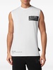 logo-print sleeveless T-shirt