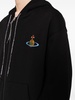 Rugged Orb-embroidered zipped hoodie