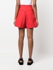 asymmetric-wrap mini skort