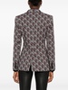 patterned-jacquard blazer