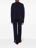 ribbed-edge cashmere-blend jumper