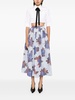 floral print full skirt