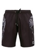 skull-print swim shorts