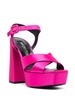 130mm open-toe satin sandals