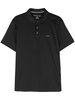 logo-lettering polo shirt 